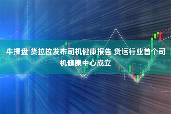 牛操盘 货拉拉发布司机健康报告 货运行业首个司机健康中心成立