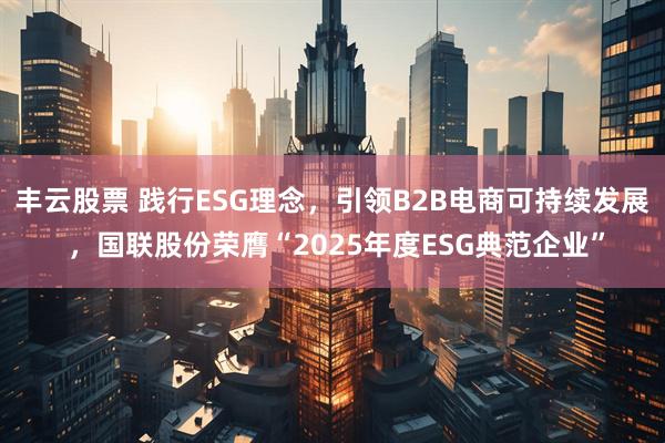 丰云股票 践行ESG理念，引领B2B电商可持续发展 ，国联股份荣膺“2025年度ESG典范企业”