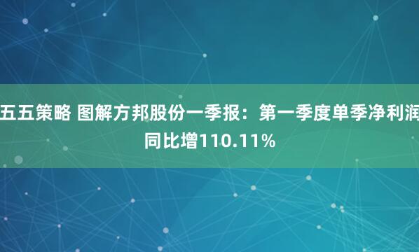 五五策略 图解方邦股份一季报：第一季度单季净利润同比增110.11%
